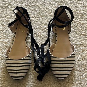 Cute striped shoe!